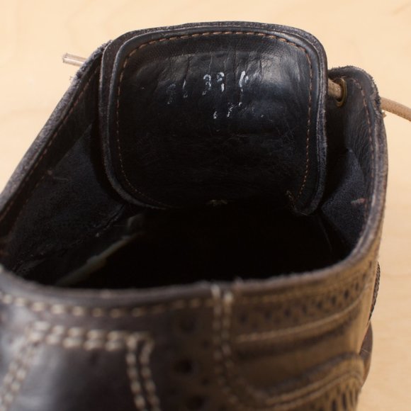 [SOLD] Allen Edmonds Neumok 🇺🇸 Wingtip Brogue Oxford 9.5EEE Chocolate Brown - Picture 6 of 8